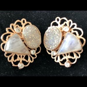 Earrings with Semi-Precious Stones